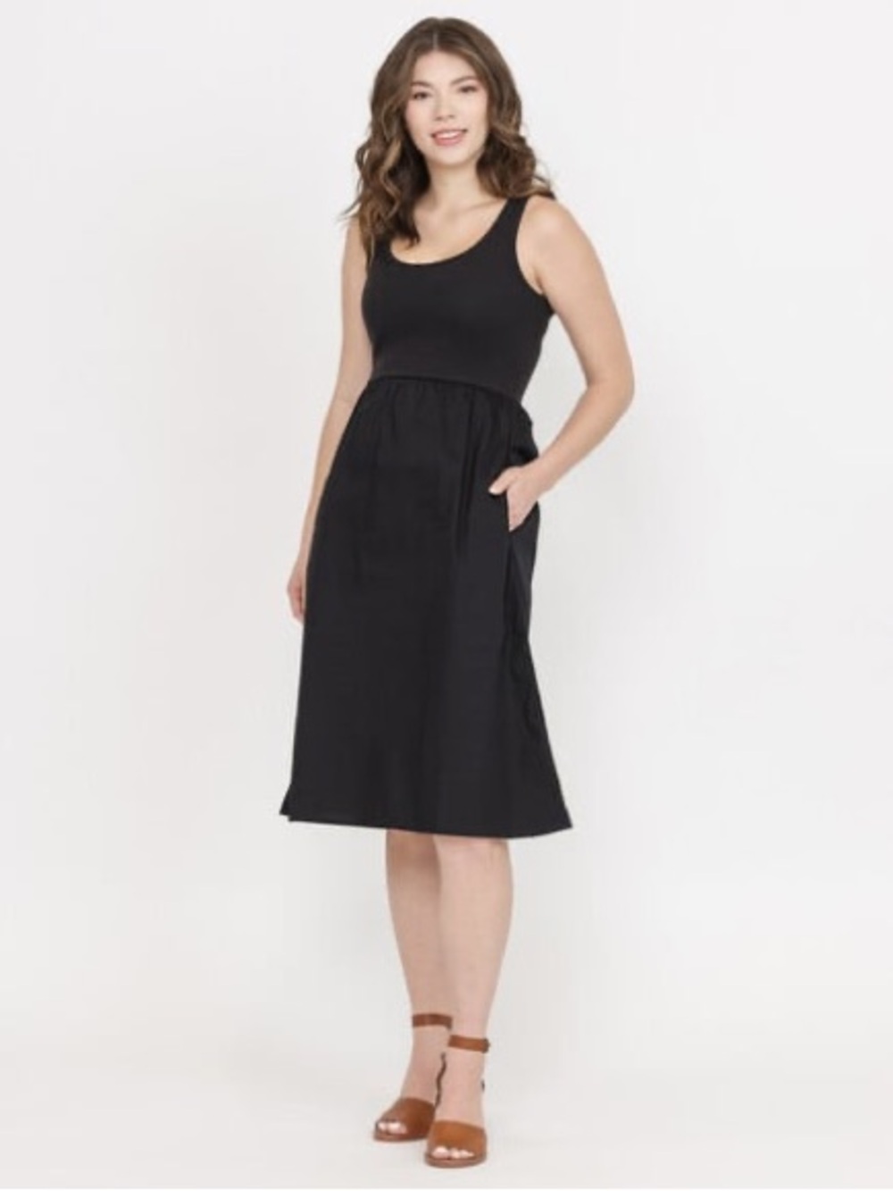 Warehouse One Women's Combination Midi Dress Size Large - NWT